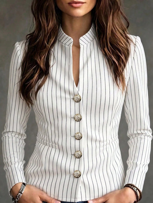 Women's Pinstripe Blazer