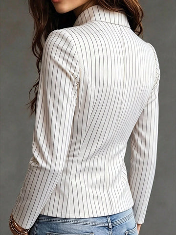 Women's Pinstripe Blazer