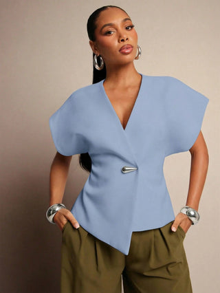 Single Button Waistcoat Top