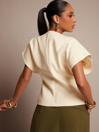 Single Button Waistcoat Top