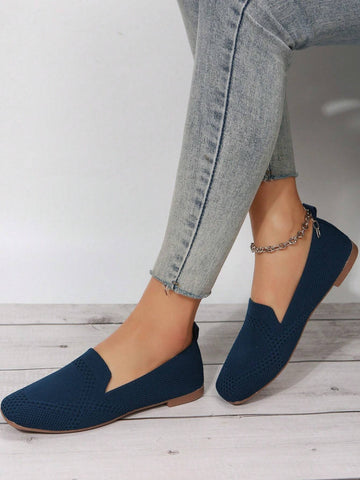 Women Minimalist Square Toe Flats