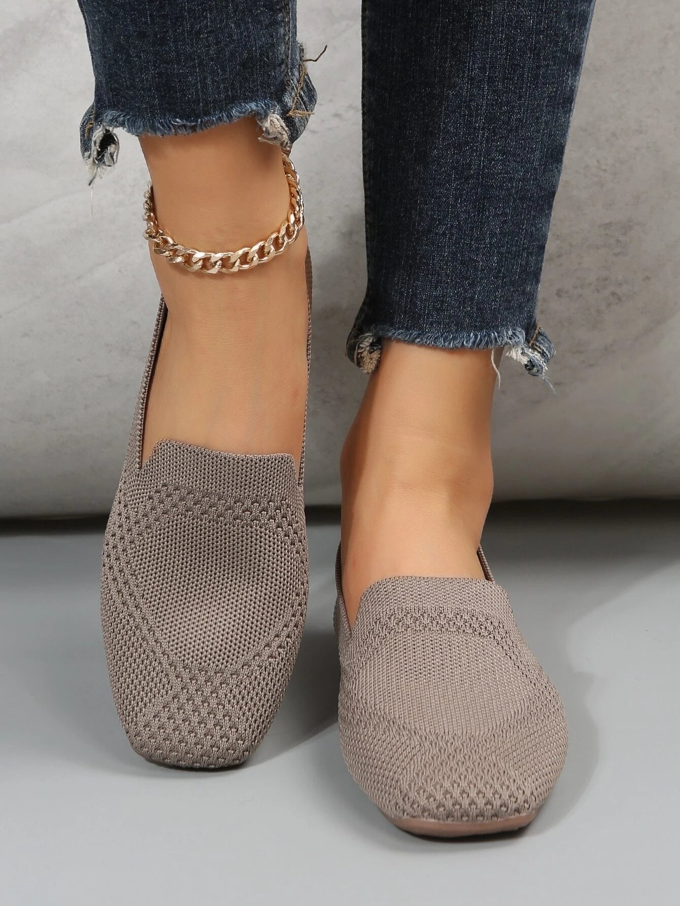 Women Minimalist Square Toe Flats