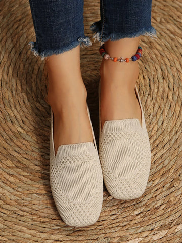 Women Minimalist Square Toe Flats