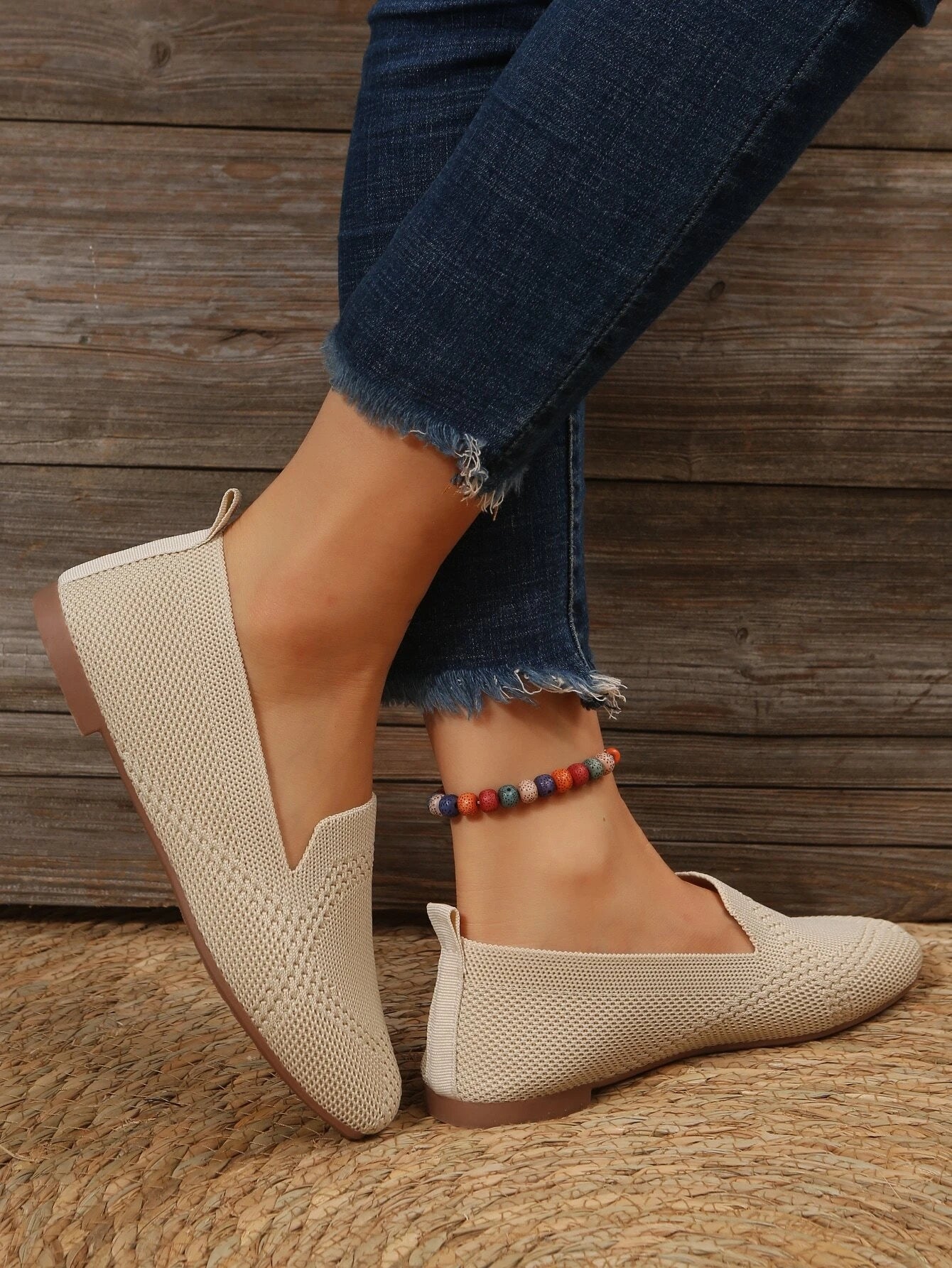 Women Minimalist Square Toe Flats