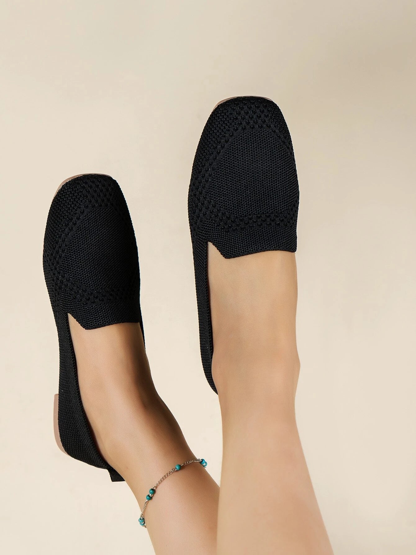 Women Minimalist Square Toe Flats