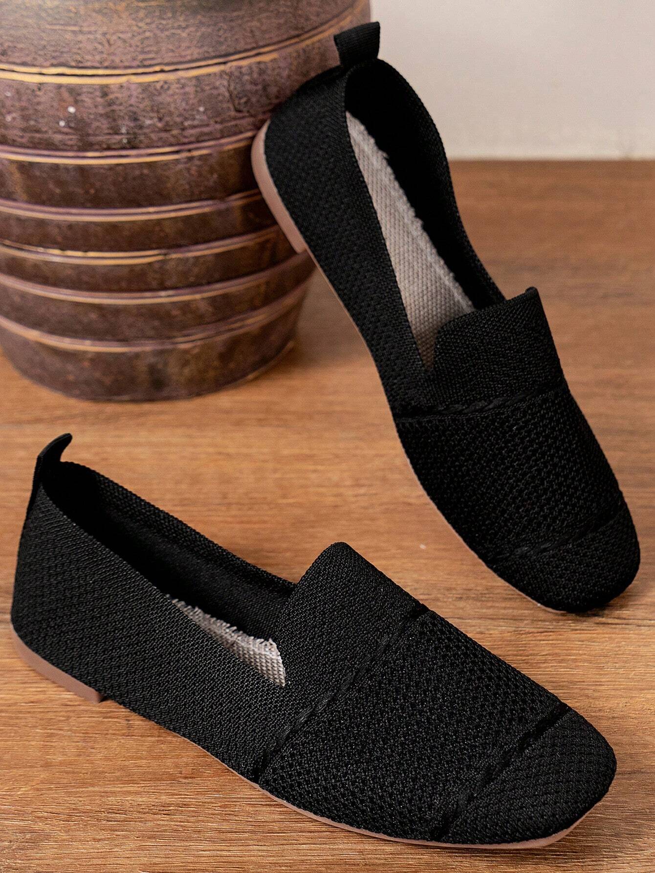 Women Minimalist Square Toe Flats