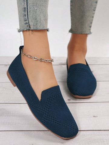 Women Minimalist Square Toe Flats