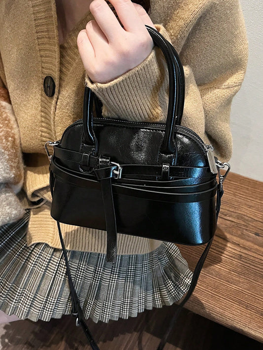 Women's Clasp Shoulder Bag