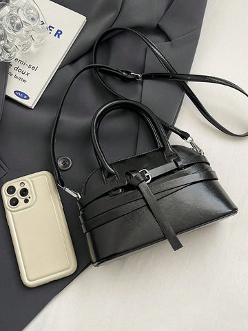 Women's Clasp Shoulder Bag