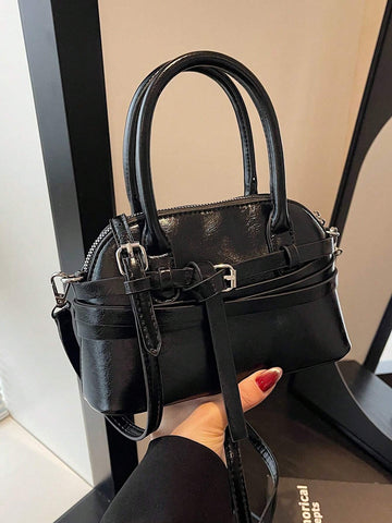 Women's Clasp Shoulder Bag