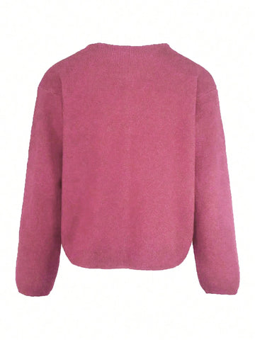 Women's Bow Decor Long Sleeve Loose Casual Top