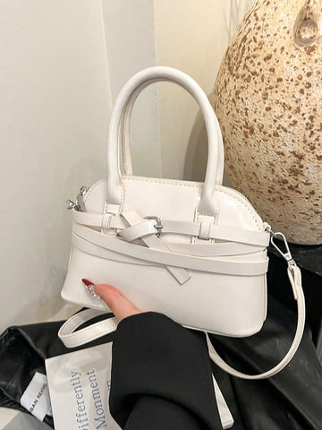 Women's Clasp Shoulder Bag