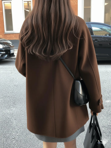Women's Casual Wool Blend Coat
