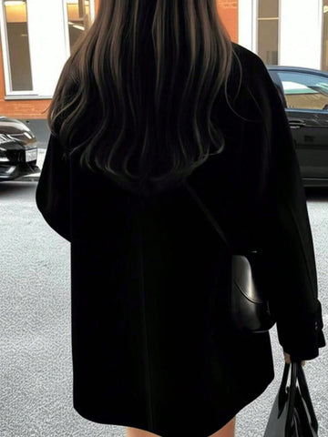 Women's Casual Wool Blend Coat
