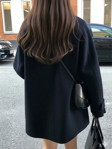 Women's Casual Wool Blend Coat