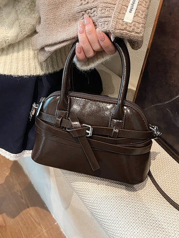 Women's Clasp Shoulder Bag