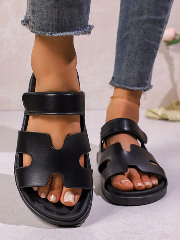 Women's Comfortable Open Toe Thick Sole Flat Sandals