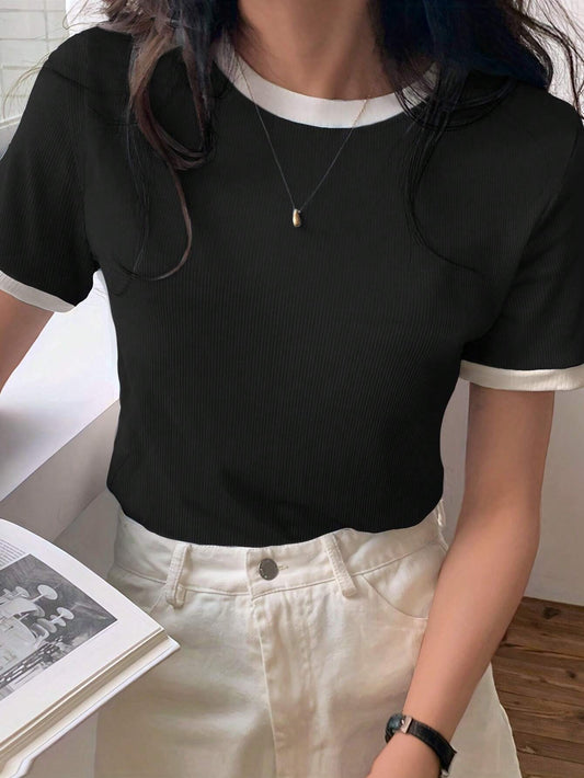 Women's Korean Style Basic T-Shirt