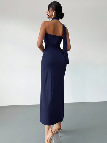Asymmetrical Flare Sleeve Loose Dress