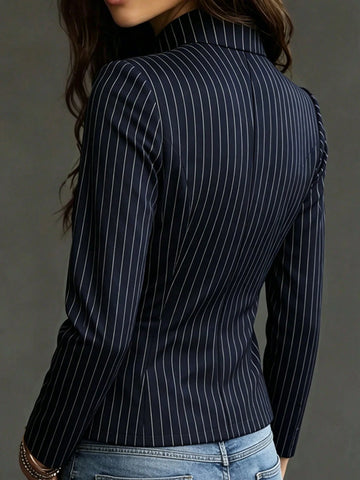 Women's Pinstripe Blazer