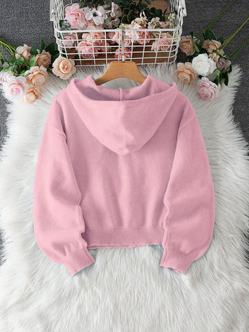 Women's Soft Light Blue Zip-Up Hoodie - Casual Fashion Long Sleeve Cardigan