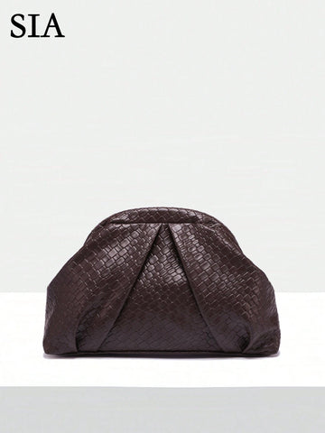 Women Vintage Minimalist Crocheted Beach Bag