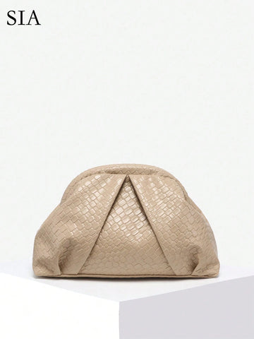 Women Vintage Minimalist Crocheted Beach Bag