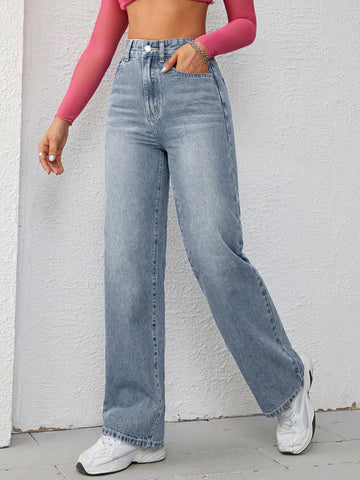 Women's Wide Leg Denim Pants