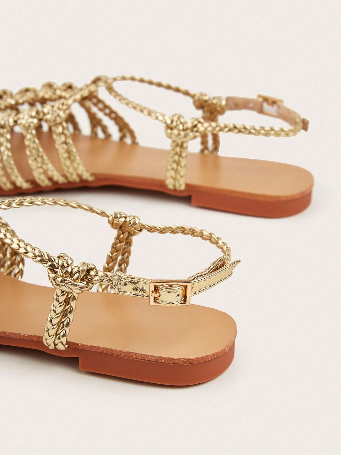 Woven Straps Women's Flat Sandals