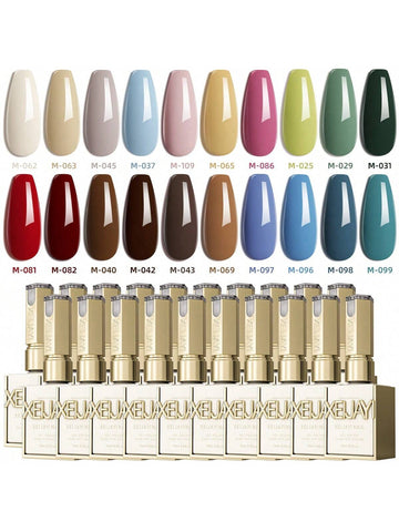 20PCS 15ml High-Shine Gel Nail Polish Set In Multiple Colors Soak Off UV/LED, Formaldehyde & Alcohol Free