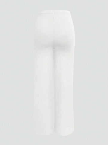 Women's Fashion High Waist Straight Leg Pants