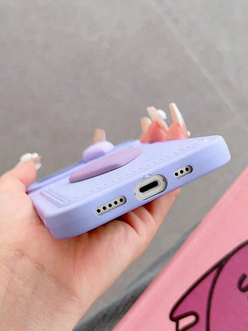 Y2K Sliding Transparent Double Heart Sticker Picture Frame Card Holder Phone Case