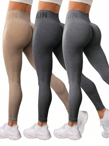 Yoga Basic Women's Ruched Butt Workout Leggings
