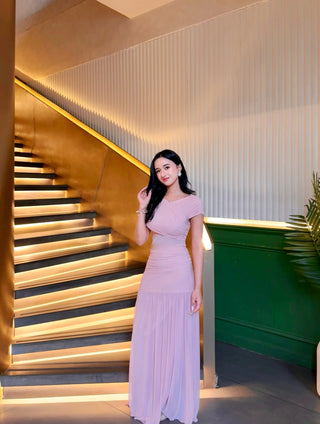 Asymmetrical top & skirt set