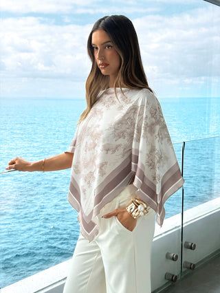 Boat Neck Scarf Top