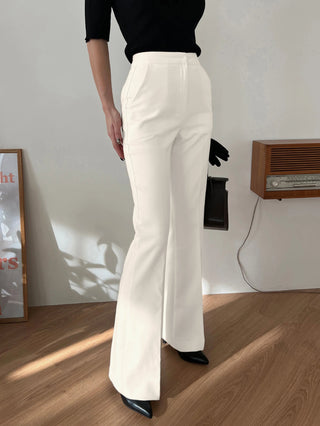 Elongated Flare Leg Pants