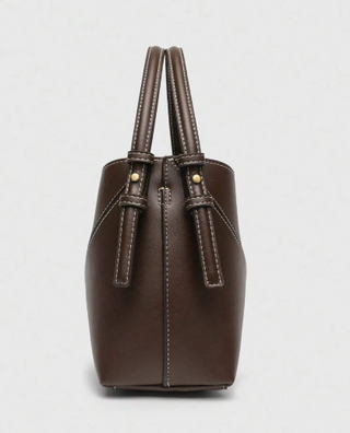 Dual-Color Mini Canvas Tote Bag