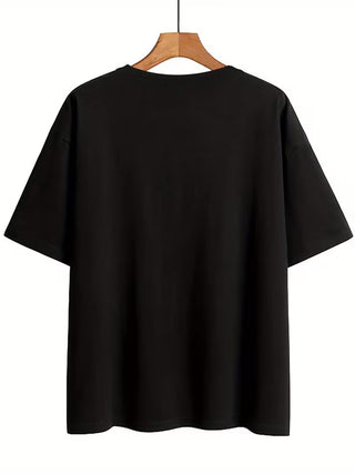 Print Crew Neck Short Sleeve Tee
