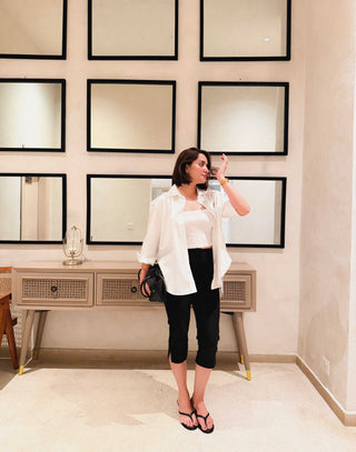 Loose fit long sleeve shirt