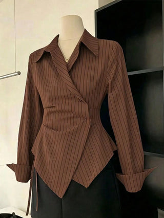 Asymmetrical Hem Blouse