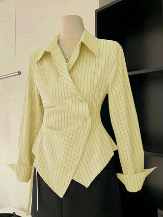 Asymmetrical Hem Blouse