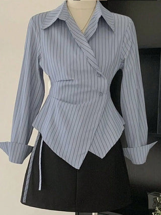 Asymmetrical Hem Blouse