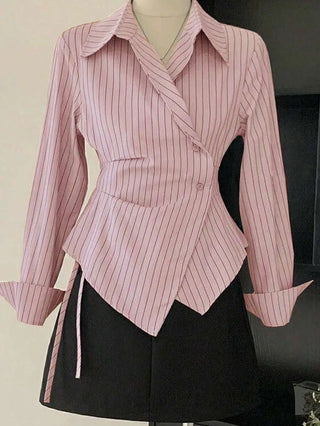 Asymmetrical Hem Blouse