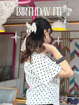 Polka dot top