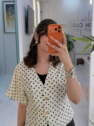 Polka dot top