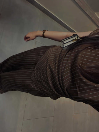 Plaid top & wide leg pants
