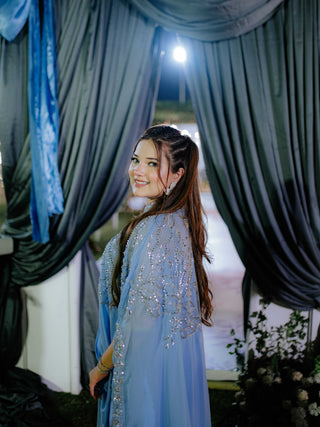 Embroidered 2piece arabic style dress