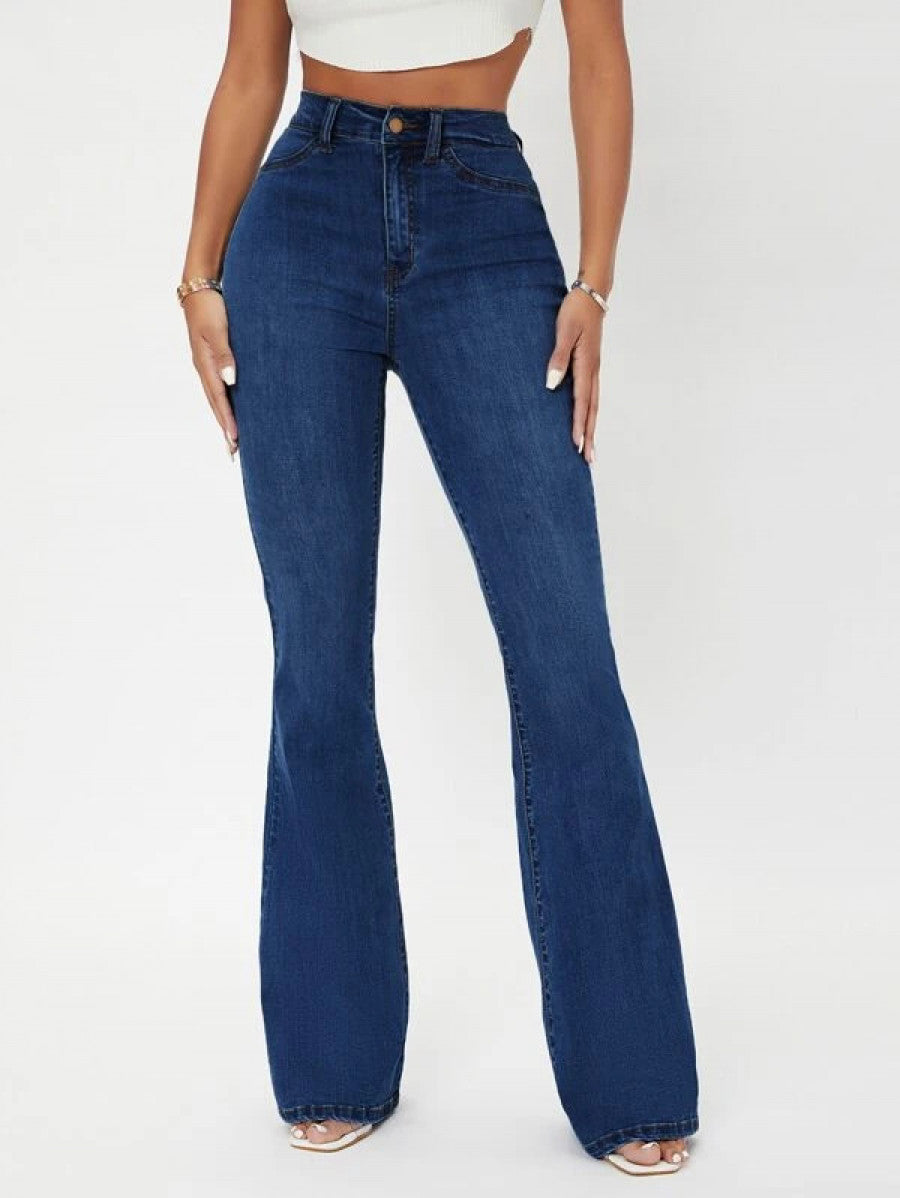 SXY Curvy High Waist Flare Leg Jeans