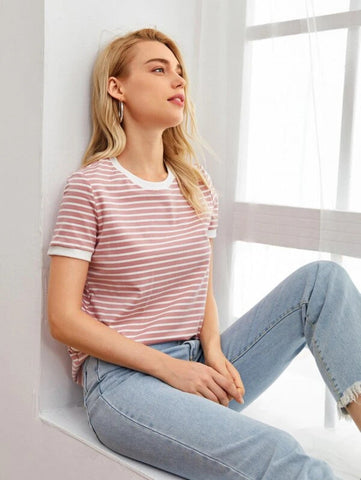 Striped Ringer Tee