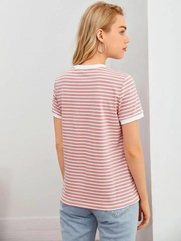 Striped Ringer Tee